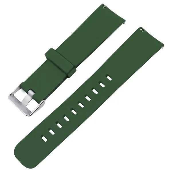 22Mm_Green_Silicone_Watch_Strap_Compatible_For_Phoenix_Ultra/Phoenix/Pulse_2/Xtend_Pro/Xtend_Call_And_All_22Mm_Wristwatch_And_Smartwatches