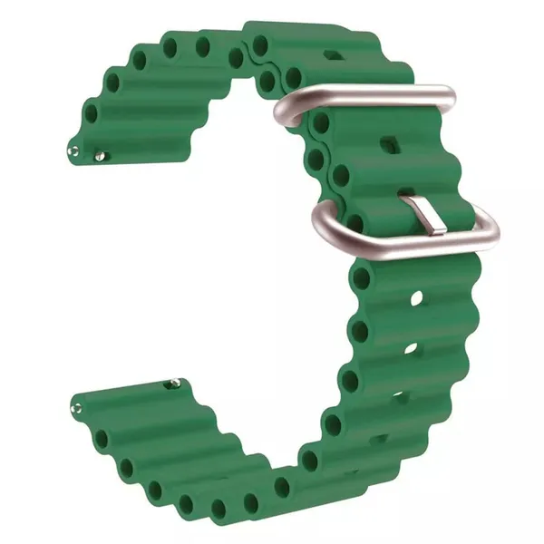 22Mm_Green_Watch_Strap_Compatible_For_Phoenix_Ultra/Phoenix/Pulse_2/Xtend_Pro/Xtend_Call_And_All_22Mm_Wristwatch_And_Smartwatches