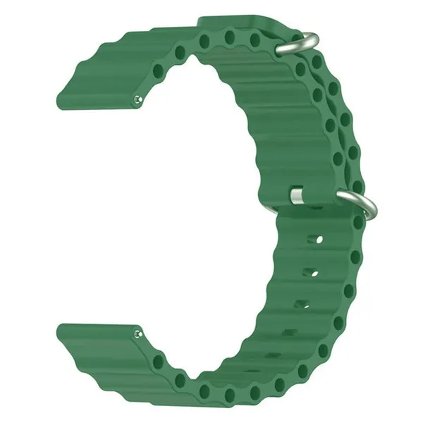 22Mm_Green_Watch_Strap_Compatible_For_Phoenix_Ultra/Phoenix/Pulse_2/Xtend_Pro/Xtend_Call_And_All_22Mm_Wristwatch_And_Smartwatches