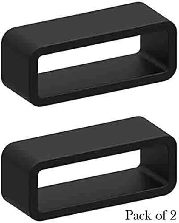 24Mm_Soft_Silicone_Watch_Strap_Loops/Keepers_Holder_Retainer_Loop_Replacement_-_Black_Color_Strap_Loop
