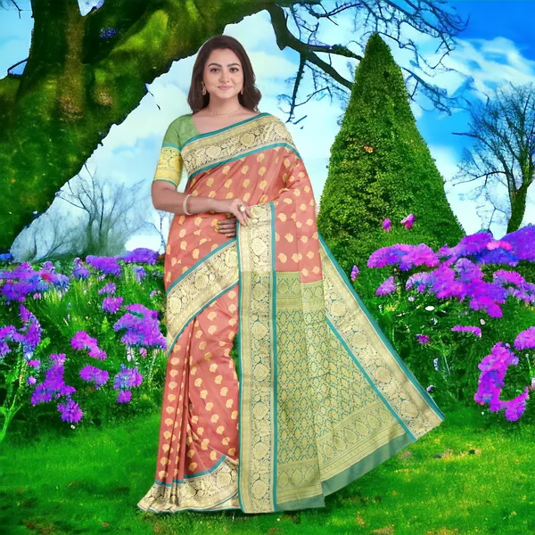 Kanjeevaram_Style_Saree_for_Women,_Fancy_All_Seasonal_Wear