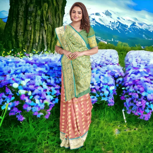 Kanjeevaram_Style_Saree_for_Women,_Fancy_All_Seasonal_Wear