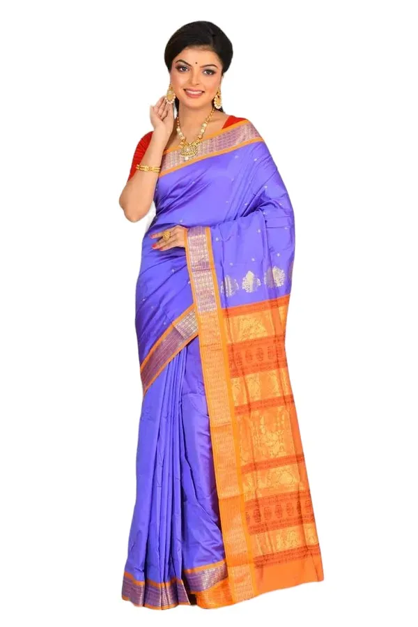 Light_Blue_Art_Silk_Blend_Self_Design_Sambalpuri_Saree_For_Women