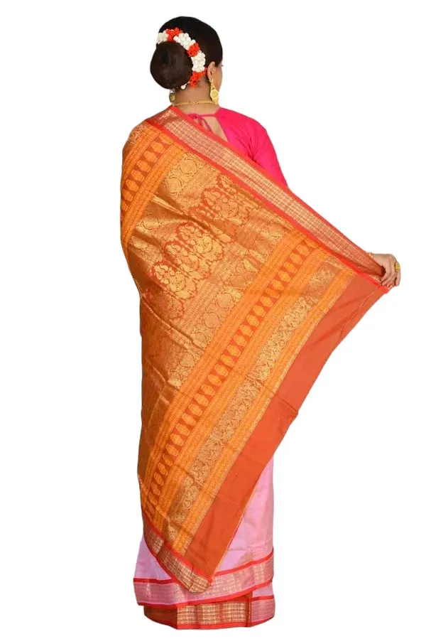 Pink_Art_Silk_Blend_Self_Design_Sambalpuri_Saree_For_Women