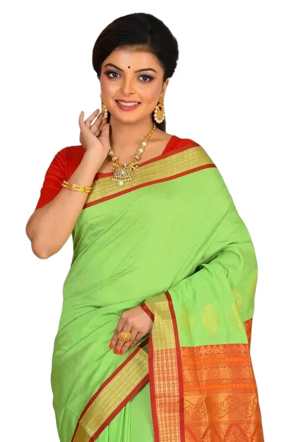 Light_Green_Art_Silk_Blend_Self_Design_Sambalpuri_Saree_For_Women