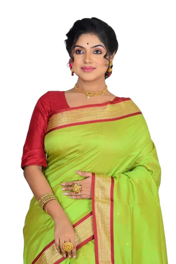 Light_Green_Art_Silk_Blend_Self_Design_Sambalpuri_Saree_For_Women