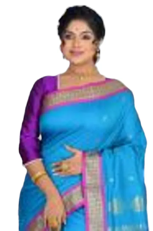 Light_Blue_Art_Silk_Blend_Self_Design_Sambalpuri_Saree_For_Women