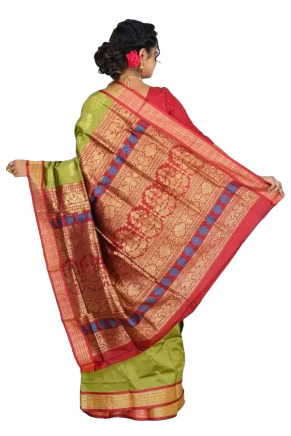 Pink_Art_Silk_Blend_Self_Design_Sambalpuri_Saree_For_Women