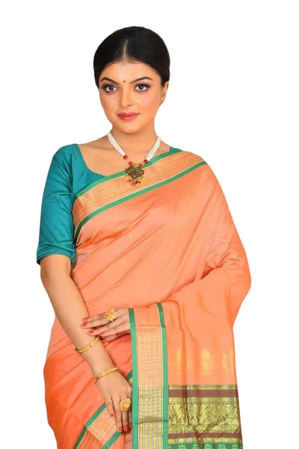 Cream_Art_Silk_Blend_Self_Design_Sambalpuri_Saree_For_Women