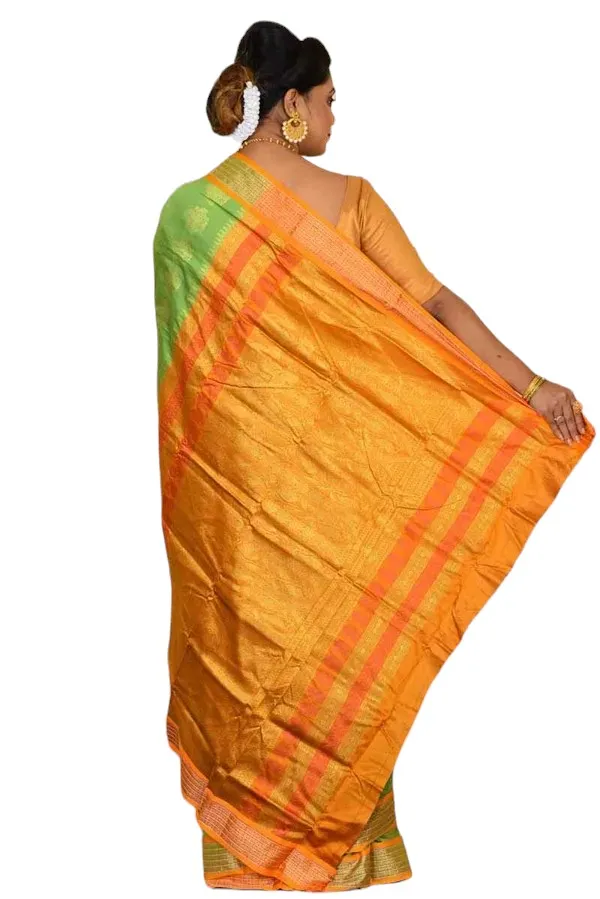 Light_Green_Art_Silk_Blend_Self_Design_Sambalpuri_Saree_For_Women