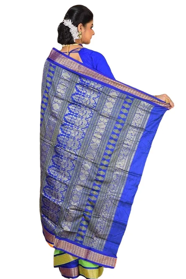 Light_Green_Art_Silk_Blend_Self_Design_Sambalpuri_Saree_For_Women