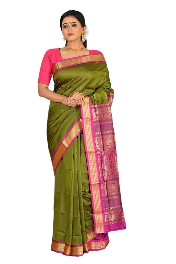 Light_Green_Art_Silk_Blend_Self_Design_Sambalpuri_Saree_For_Women