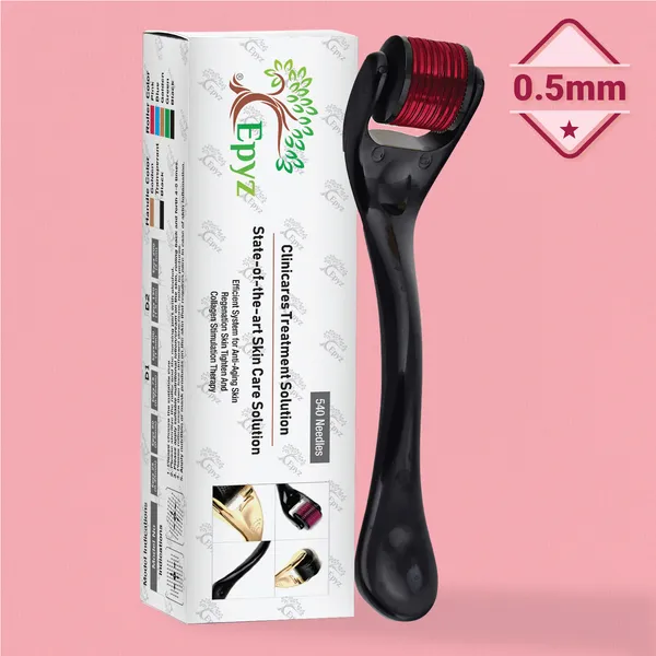 Pink_Derma_Roller_Cosmetic_Micro_Needling_Instrument_with_540_Needles_for_Acne,_Skin,_Hair_Loss,_With_Storage_Case