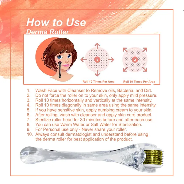 Transparant_Gold_Derma_Roller_Cosmetic_Micro_Needling_Instrument_with_540_Needles_for_Acne,_Skin,_Hair_Loss,_With_Storage_Case