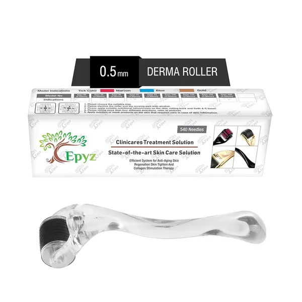 Black_Derma_Roller_Cosmetic_Micro_Needling_Instrument_with_540_Needles_for_Acne,_Skin,_Hair_Loss,_With_Storage_Case