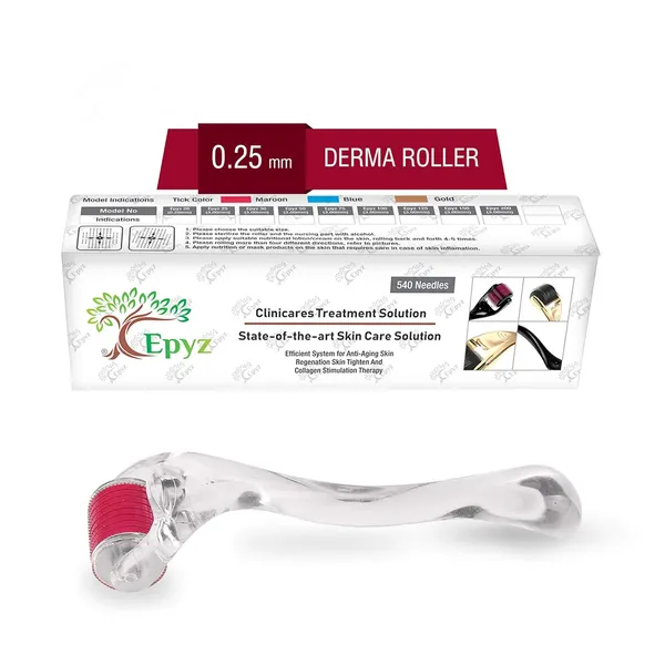 Pink_Derma_Roller_Cosmetic_Micro_Needling_Instrument_with_540_Needles_for_Acne,_Skin,_Hair_Loss,_With_Storage_Case