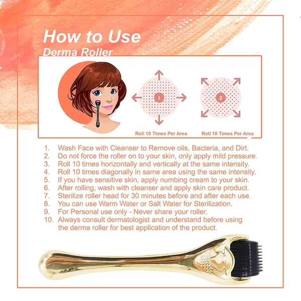 Golden_Derma_Roller_Cosmetic_Micro_Needling_Instrument_with_540_Needles_for_Acne,_Skin,_Hair_Loss,_With_Storage_Case