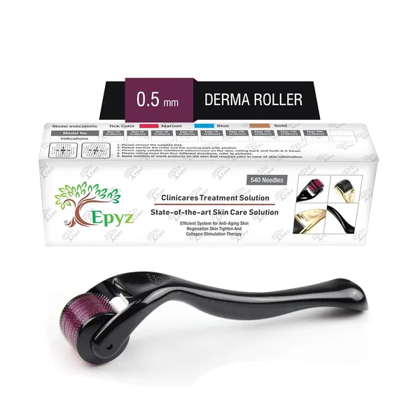 Pink_Derma_Roller_Cosmetic_Micro_Needling_Instrument_with_540_Needles_for_Acne,_Skin,_Hair_Loss,_With_Storage_Case