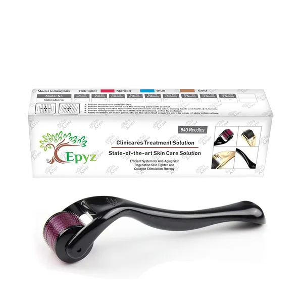 Pink_Derma_Roller_Cosmetic_Micro_Needling_Instrument_with_540_Needles_for_Acne,_Skin,_Hair_Loss,_With_Storage_Case
