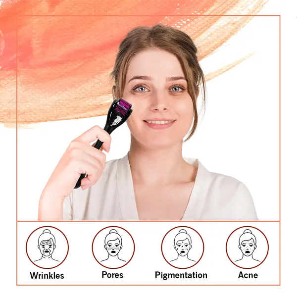 Pink_Derma_Roller_Cosmetic_Micro_Needling_Instrument_with_540_Needles_for_Acne,_Skin,_Hair_Loss,_With_Storage_Case