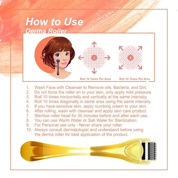 Golden_Derma_Roller_Cosmetic_Micro_Needling_Instrument_with_540_Needles_for_Acne,_Skin,_Hair_Loss,_With_Storage_Case
