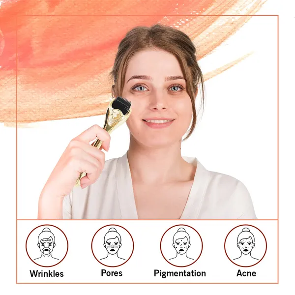 Golden_Derma_Roller_Cosmetic_Micro_Needling_Instrument_with_540_Needles_for_Acne,_Skin,_Hair_Loss,_With_Storage_Case
