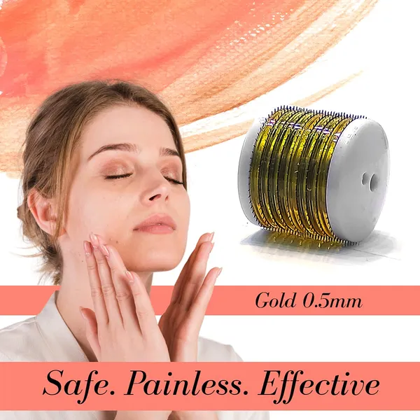 Transparant_Gold_Derma_Roller_Cosmetic_Micro_Needling_Instrument_with_540_Needles_for_Acne,_Skin,_Hair_Loss,_With_Storage_Case