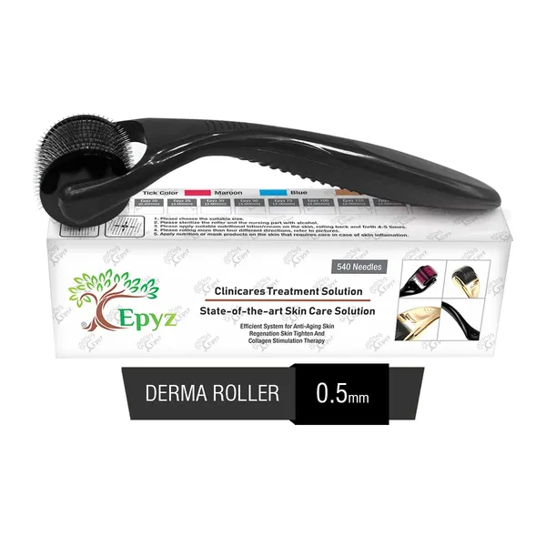 Black_Derma_Roller_Cosmetic_Micro_Needling_Instrument_with_540_Needles_for_Acne,_Skin,_Hair_Loss,_With_Free_Storage_Case