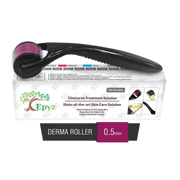 Pink_Derma_Roller_Cosmetic_Micro_Needling_Instrument_with_540_Needles_for_Acne,_Skin,_Hair_Loss,_With_Free_Storage_Case