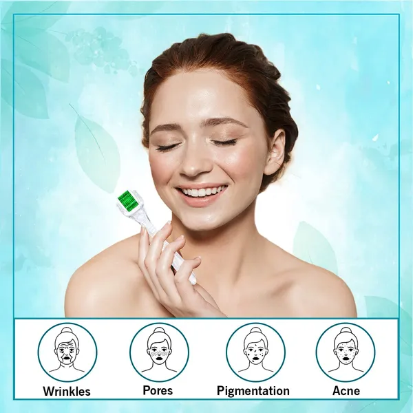 Green_Derma_Roller_Cosmetic_Micro_Needling_Instrument_with_540_Needles_for_Acne,_Skin,_Hair_Loss,_With_Free_Storage_Case