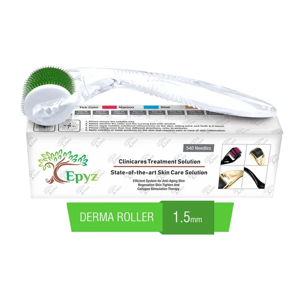 Green_Derma_Roller_Cosmetic_Micro_Needling_Instrument_with_540_Needles_for_Acne,_Skin,_Hair_Loss,_With_Free_Storage_Case