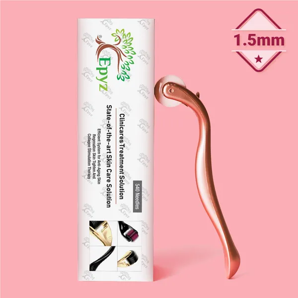 Rose_Gold_Derma_Roller_Cosmetic_Micro_Needling_Instrument_with_540_Needles_for_Acne,_Skin,_Hair_Loss,_With_Storage_Case