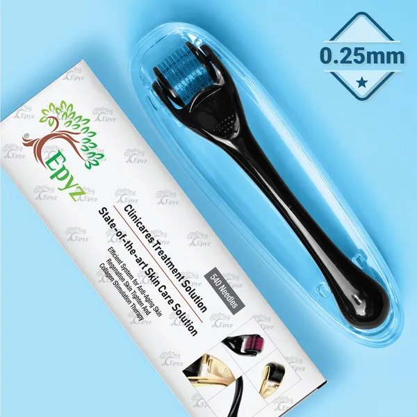 Blue_Derma_Roller_Cosmetic_Micro_Needling_Instrument_with_540_Needles_for_Acne,_Skin,_Hair_Loss,_With_Storage_Case