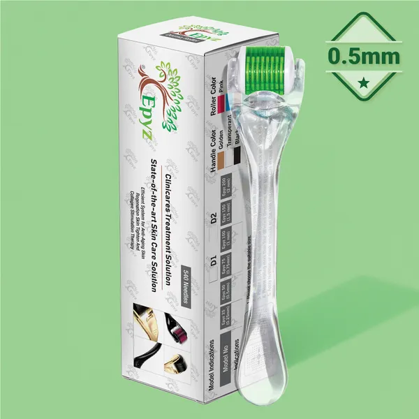Green_Derma_Roller_Cosmetic_Micro_Needling_Instrument_with_540_Needles_for_Acne,_Skin,_Hair_Loss,_With_Storage_Case