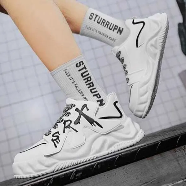 Black_Pvc_Sports_Wear_Shoes_For_Men