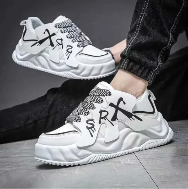 Black_Pvc_Sports_Wear_Shoes_For_Men