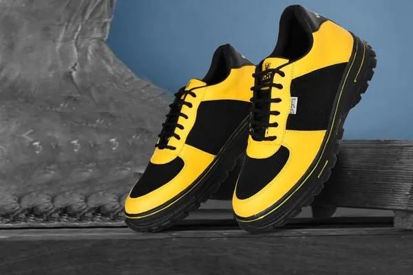 Yellow_Synthetic_Leather_Shoe_For_Men