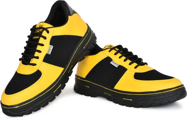 Yellow_Synthetic_Leather_Shoe_For_Men