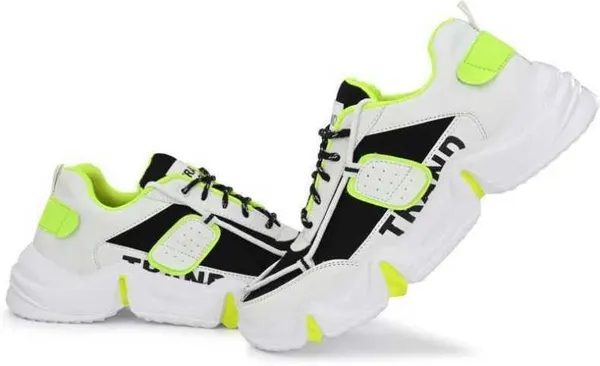 White_&_Black_Synthetic_Leather_Casual_Wear_Shoes_For_Men