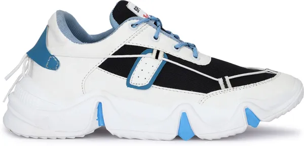 Blue_&_White_Synthetic_Leather_Casual_Wear_Shoes_For_Men
