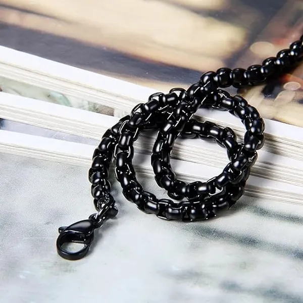 Black_Chain_For_Men_Waterproof,_Anti-Tarnish,_Rust-Free,_Skin_Friendly