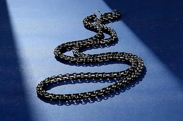 Black_Chain_For_Men_Waterproof,_Anti-Tarnish,_Rust-Free,_Skin_Friendly