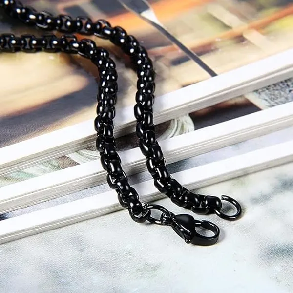Black_Chain_For_Men_Waterproof,_Anti-Tarnish,_Rust-Free,_Skin_Friendly