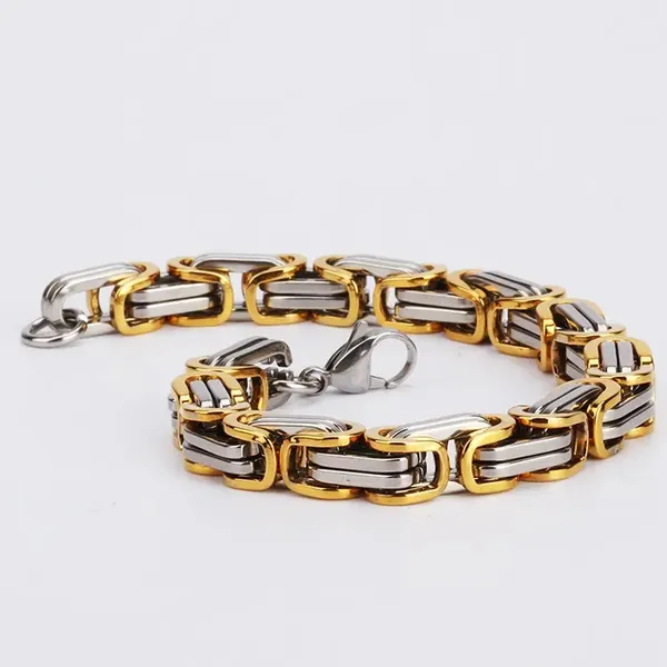 Men's_gold_and_silver_bracelet_with_anti-tarnish_and_rust-free