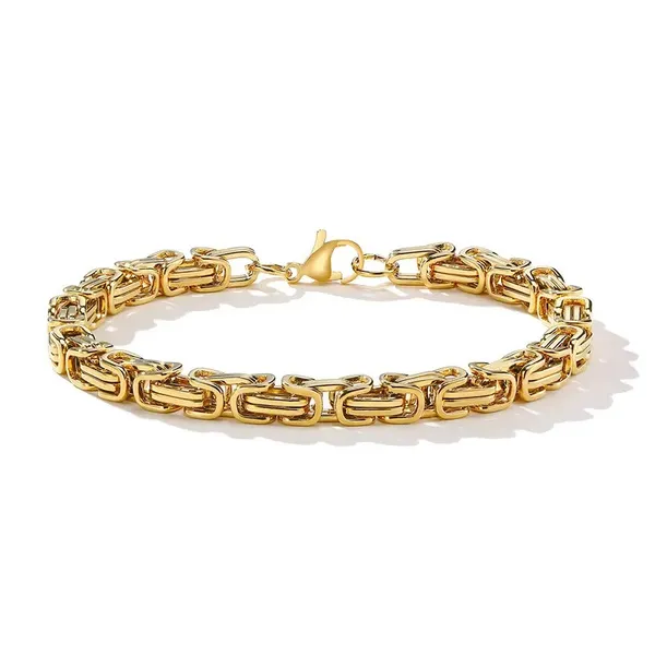 Gold_bracelets_for_men_featuring_link_chain_design;_waterproof,_anti-tarnish,_rust-free,_and_skin-friendly