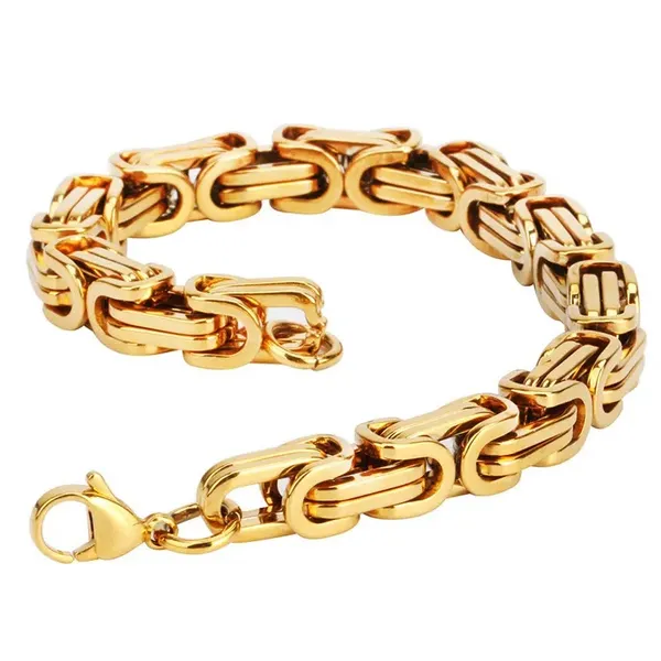 Gold_bracelets_for_men_featuring_link_chain_design;_waterproof,_anti-tarnish,_rust-free,_and_skin-friendly