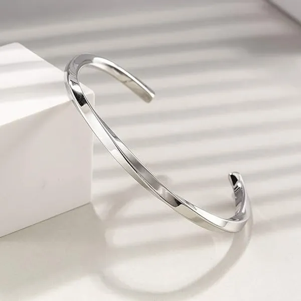 Silver_Bracelet_For_Men_Men_Cuff_Adjustable_Accessories_|_Waterproof,_Anti-Tarnish_Bracelet,_Rust-Free,_Skin_Friendly
