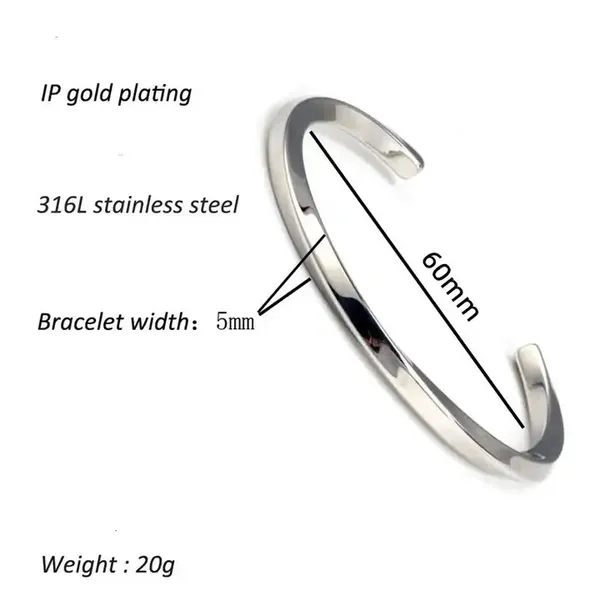 Silver_Bracelet_For_Men_Men_Cuff_Adjustable_Accessories_|_Waterproof,_Anti-Tarnish_Bracelet,_Rust-Free,_Skin_Friendly