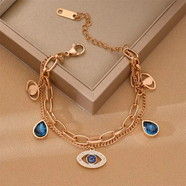 Rose_Gold_Evil_Eye_Bracelet_For_Woman_|_Anti_Tarnish_Adjustable_Hand_Bracelet_For_Girls,_Diamond_Cubic_Zirconia_Stone_|_Waterproof,_Anti-Tarnish,_Skin-Friendly