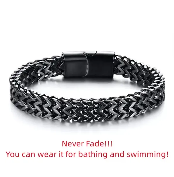 Black_Bracelets_For_Men_And_Boys_|_Magnet_Lock_Bracelet_,_Dual_Curb_Magnetic_Chain_Bracelet_For_Gift_|_Waterproof,_Anti-Tarnish_Bracelet,_Rust-Free,_Skin_Friendly